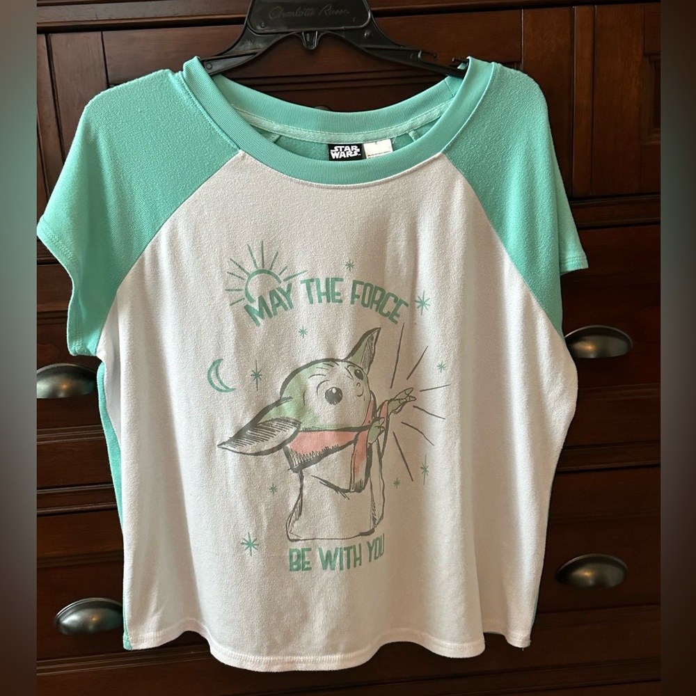 Star Wars women’s XL Tee - Mint Green and White